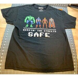 Marvel - Avengers - "Keepin' the Streets Safe" T-shirt - Size Large